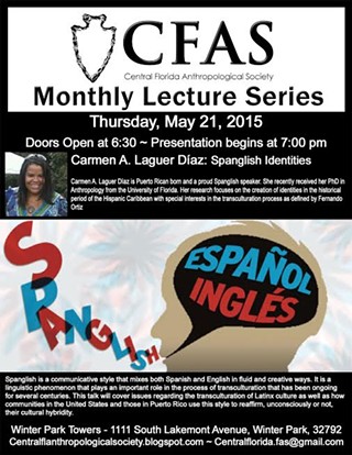 Central Florida Anthropological Society, May Lecture