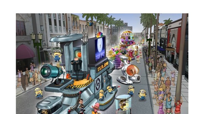 Concept art for Universal's Superstar Parade, debuting in Spring 2012