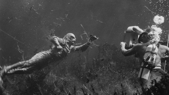 Eat your heart out, Michael Phelps: the Creature zooms through his Black Lagoon in search of babes.