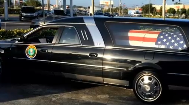 Florida hearse driver fired for stopping at Dunkin' Donuts while carrying dead veteran