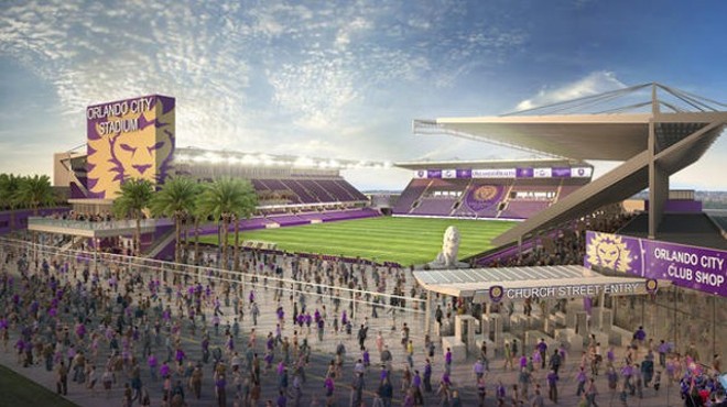 Rendering of the Orlando City Soccer Club's new Orlando stadium