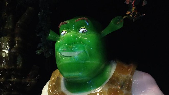 Shrek ice sculpture at Gaylord Palms' ICE!