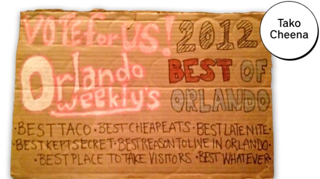 Tako Cheena lobbies hard for Best of Orlando