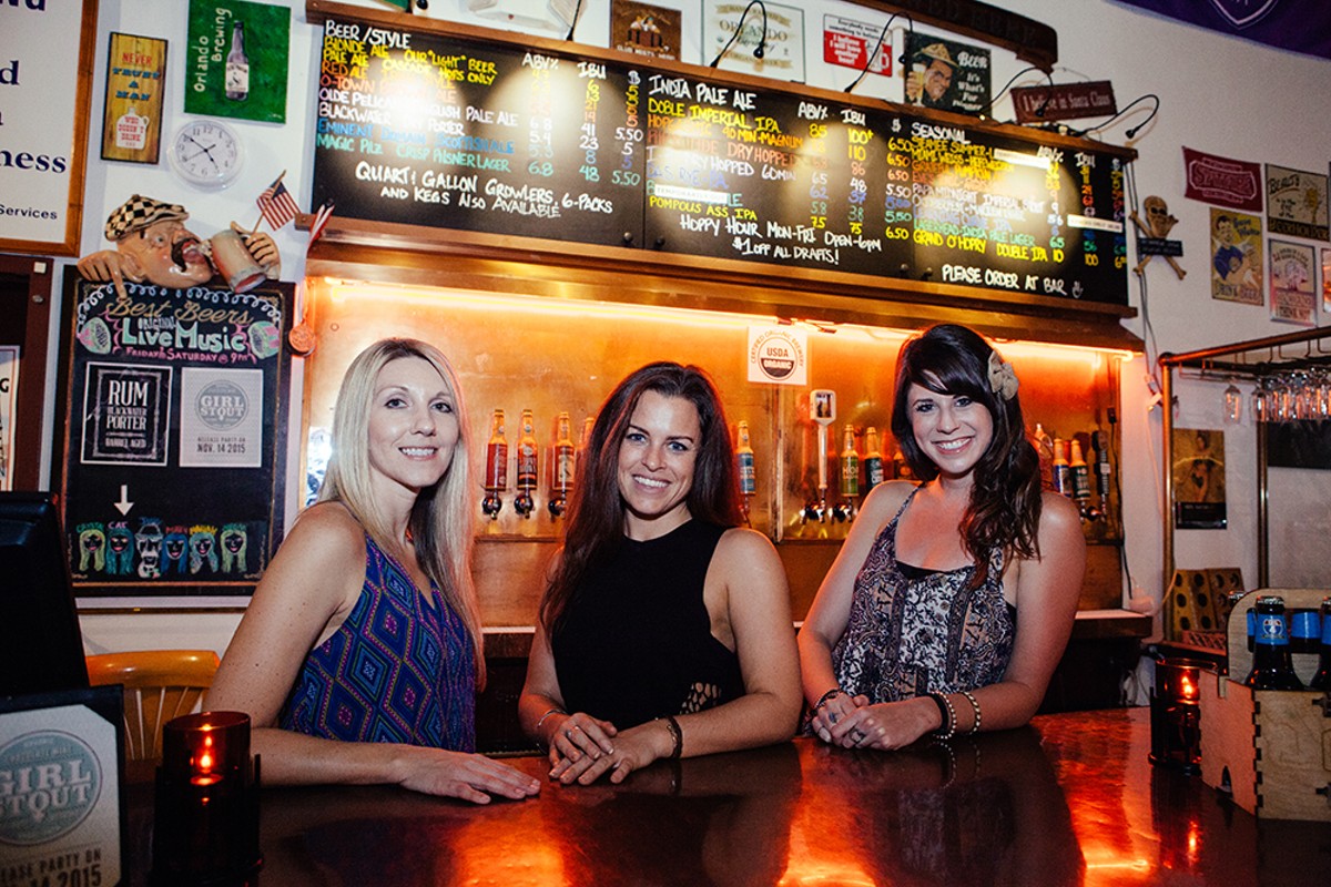 (l-r) Crystal Jones, Megan Cheek and Mary McGinn are the driving forces behind Orlando Brewing’s Babes Brew series