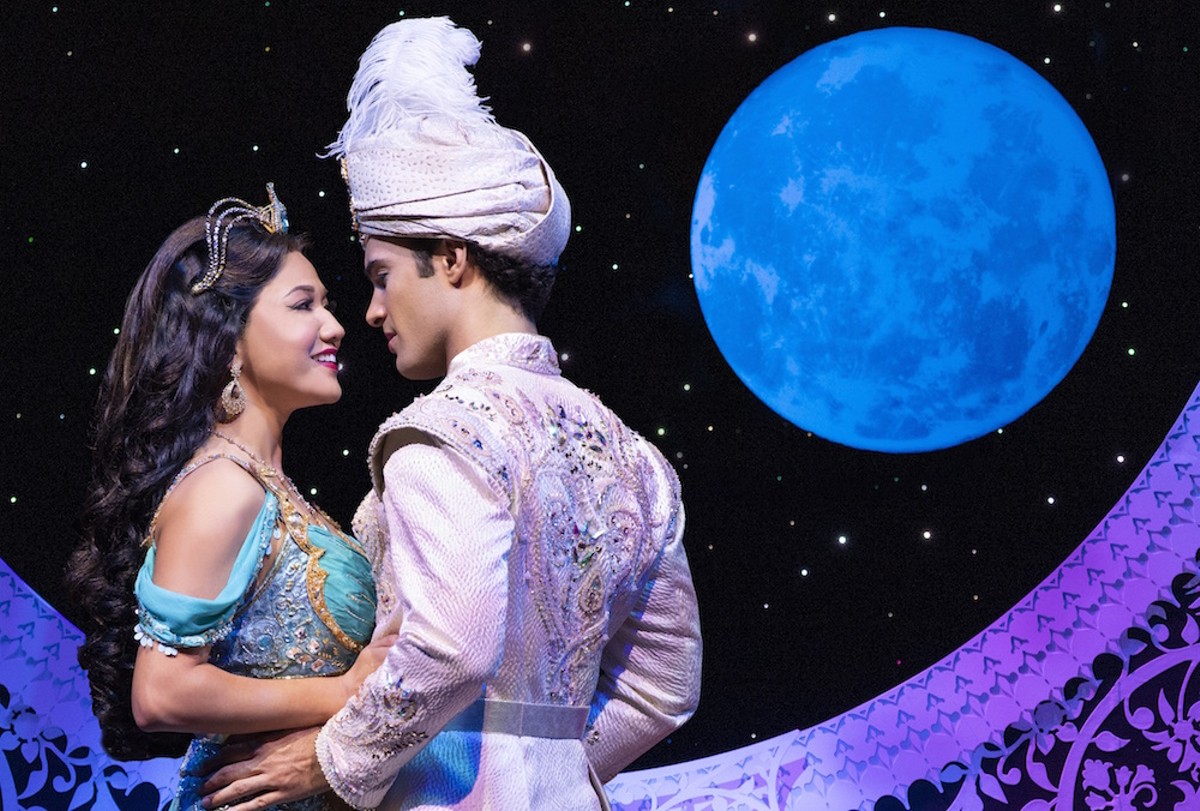 Kaena Kekoa as Jasmine and Jonah Ho'okano as Aladdin in 'Aladdin' 2020 North American tour