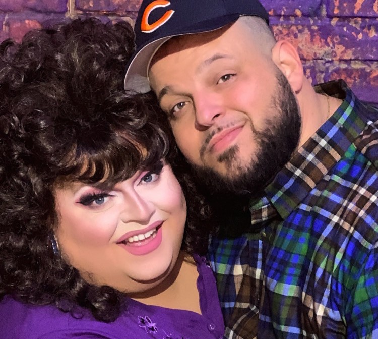Ginger Minj and Daniel Franzese as Roseanne and Dan Conner