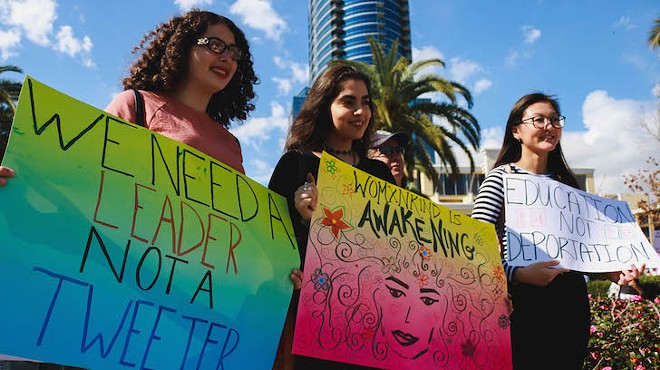 Thousands attend intersectional reckoning at Orlando Women's March