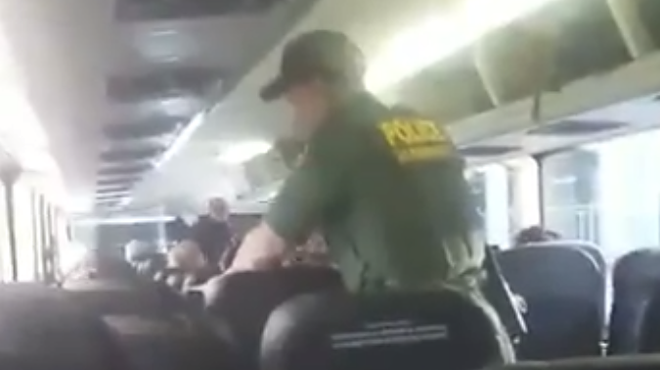 Immigration authorities boarded a bus in Florida, asked passengers for IDs, and took a woman into custody