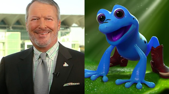 Orlando Mayor Buddy Dyer is the voice of this cartoon cowboy frog