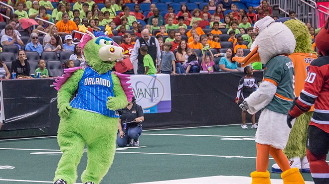 Anthropomorphic animals compete to benefit charity at the annual Mascot Games