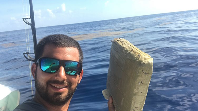 Florida fisherman catches marijuana brick, calls it an 'early birthday gift from Pablo Escobar' (2)