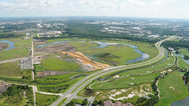 Universal has built a new access road to its expansion properties a few miles southeast of its current theme parks in Central Florida.