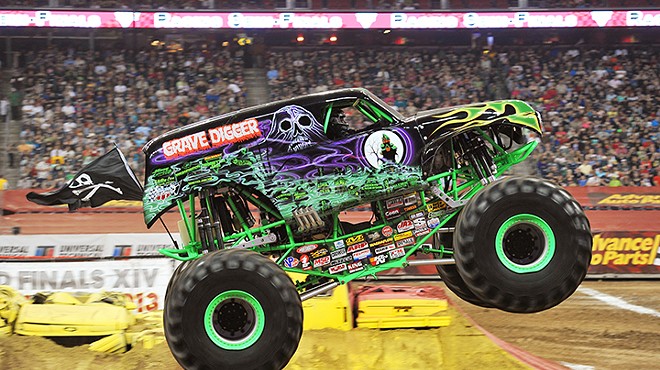 Witness an unholy alliance of monster trucks, ATVs and speedbuggies at Monster Jam Triple Threat