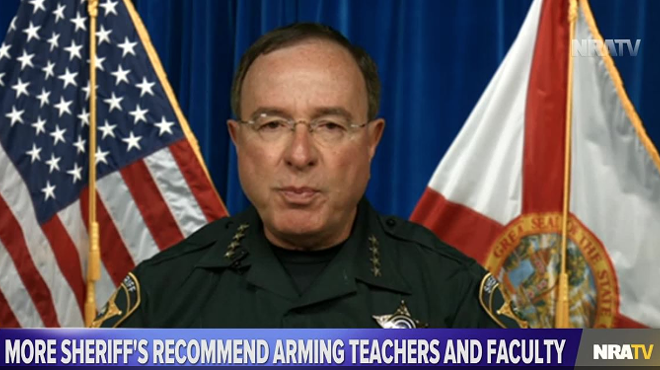 Florida sheriffs Bob Gualtieri and Grady Judd promoted arming teachers on NRA TV