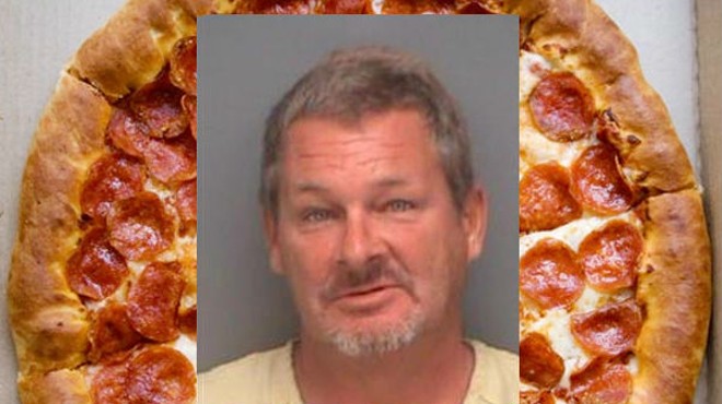 A Florida man was arrested for assaulting his roommate with pizza