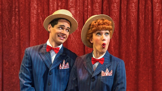 Euriamis Losada (Ricky Ricardo) and Thea Brooks (Lucy Ricardo) in the national tour of "I Love Lucy Live on Stage"
