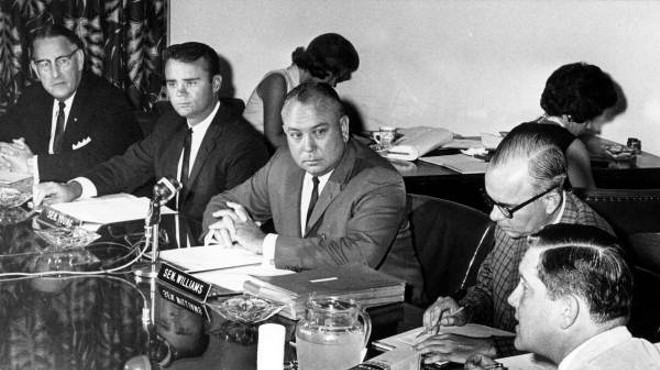 The "Johns" Committee holds a public hearing in Tallahassee on July 31, 1964.