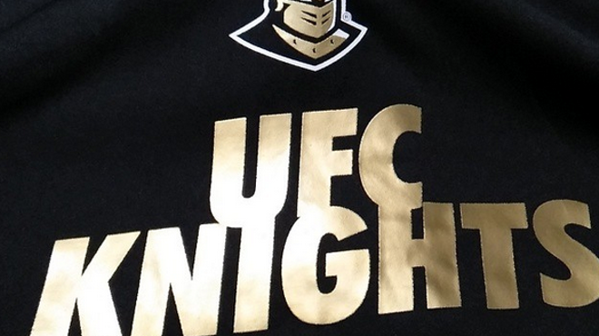 The Walmart on Colonial Drive is selling 'UFC Knights' shirts