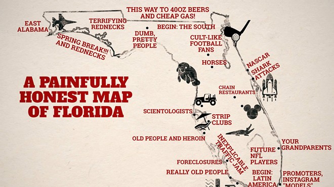 This "Painfully Honest Map of Florida" is painfully accurate