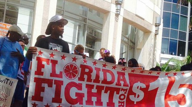 Stand against wage slavery at Lake Eola Park with Fight for 15 on Tuesday