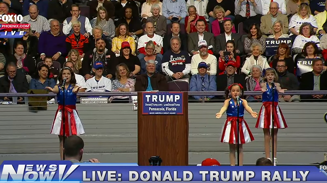 Trump recruits Pensacola's Freedom Girls for creepiest rally ever