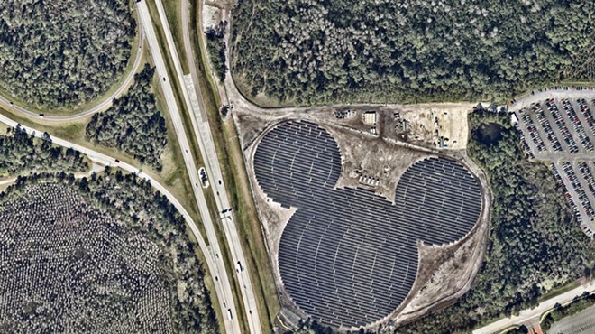 Solar-powered hidden Mickey takes shape at Walt Disney World