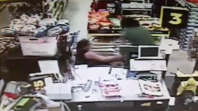 A failed kidnapping was caught on video at a Florida Dollar General