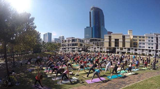 Lake Eola Park sees its 'largest outdoor yoga practice ever' at Central Florida Yoga Mass