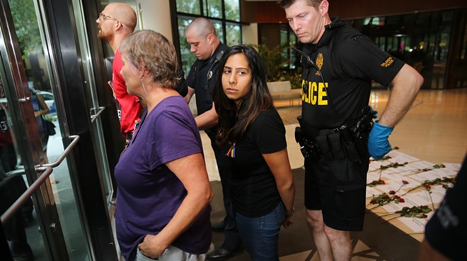 Ten arrested after sit-in at Marco Rubio's downtown Orlando office