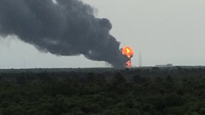 SpaceX rocket just exploded on launch pad at Cape Canaveral