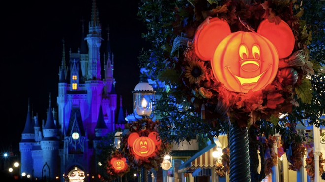 Mickey's Not-So-Scary Halloween Party decor at the Magic Kingdom