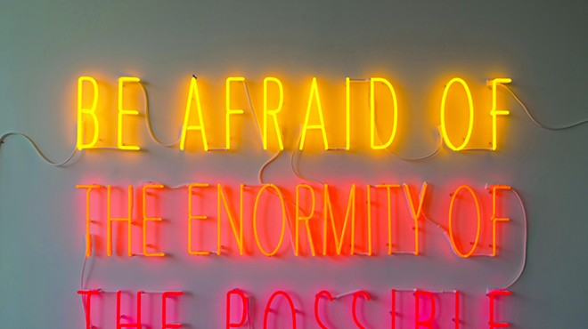 Newly installed work by Alfredo Jaar at Alfond Inn explores text-based art in the age of Instagram
