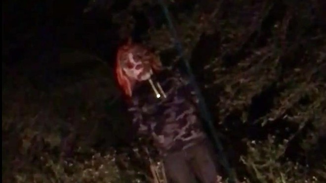 Creepy clown caught on video creeping around Central Florida