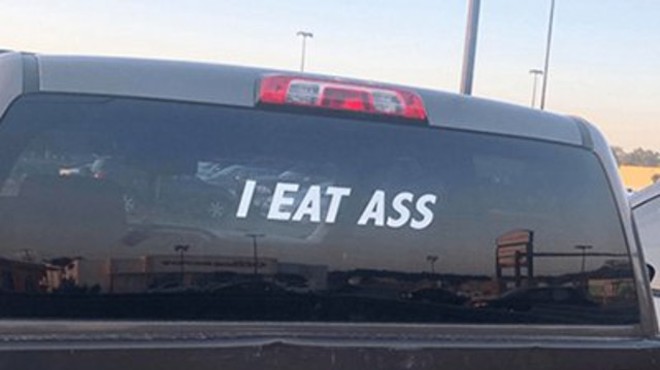 The actual "I Eat Ass" sticker