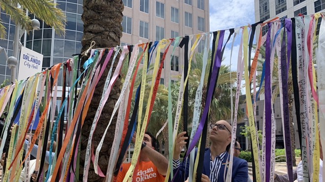 Pulse remembrance ribbons installed at Orlando City Hall