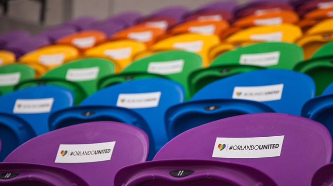 Orlando City Soccer Club unveils rainbow seats honoring Pulse victims