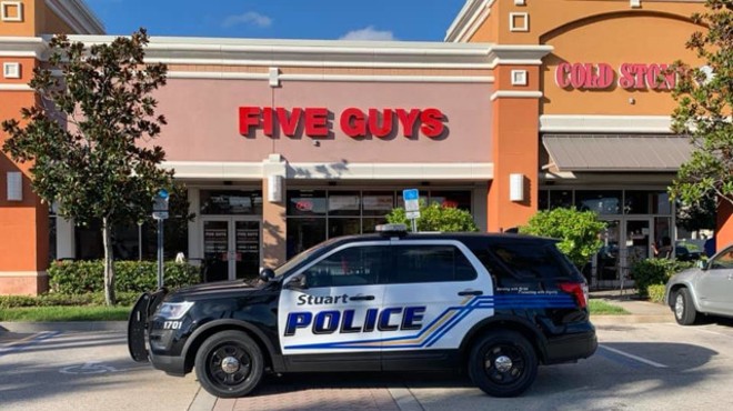 Five Florida guys flung fists at a Florida Five Guys