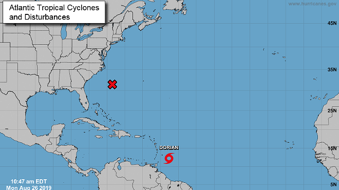 Tropical Storm Dorian rolling toward Caribbean, may weaken over Hispaniola before reaching Florida
