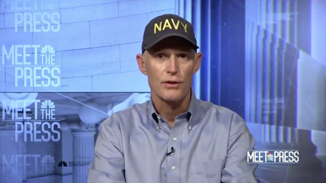 It's a good time to talk about Florida Sen. Rick Scott and that Navy hat