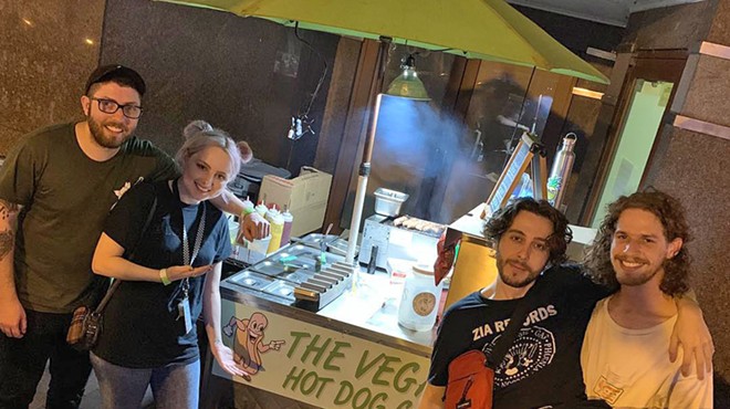 The Vegan Hot Dog Cart, with members of Boston Manor and Eat Your Heart Out