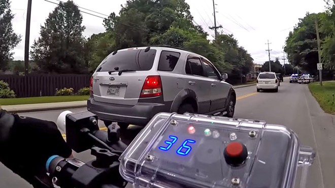 Police in Chattanooga, TN, routinely monitor passing cars for excessive speed.