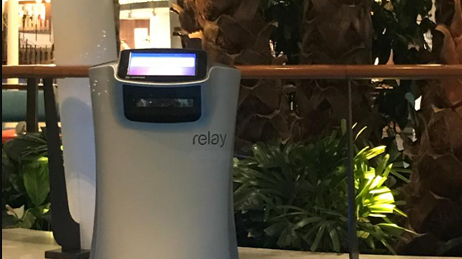 Universal Orlando's Savioke Personal Service Robot at its Cabana Bay Beach Resort