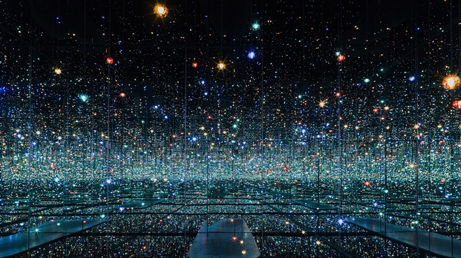 Mirror rooms of constant conspiracy: Yayoi Kusama's infinity rooms and our propagandist president