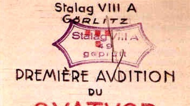 The original program, with official Stalag VIIIA approval stamp.