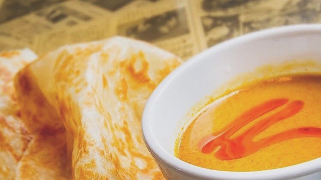 Roti canai is an absolute must when visiting Hawkers Asian Street Fare. We won't judge you if you drink the dipping sauce after.