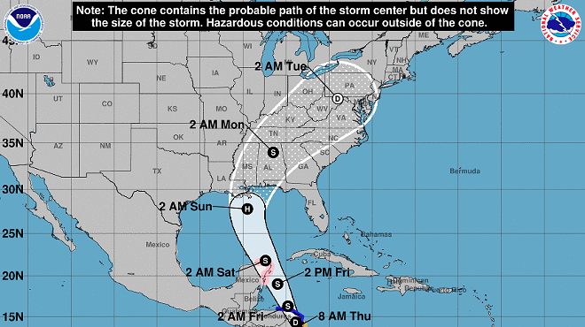 Florida's Gulf Coast keeps an eye on Tropical Storm Nate