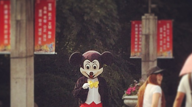 A knockoff Mickey Mouse spotted in Shanghai