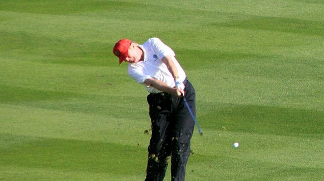 President Trump is supposed to be 'back to work' today, but instead he's golfing in Florida