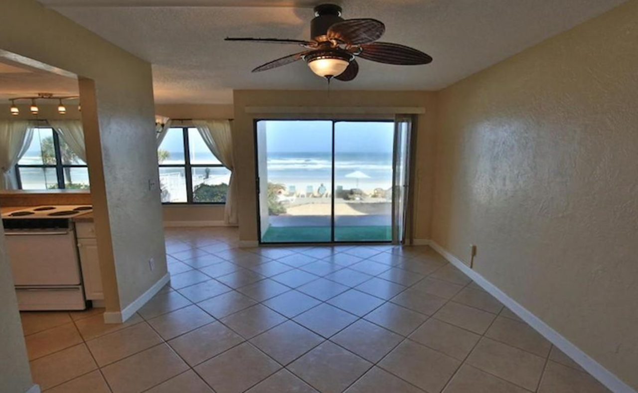3805 S Atlantic Ave Apt 1, Daytona Beach Shores
$195,000
Estimated mortgage: $1,030 a month
2 beds, 1 full bath, 946 sq ft
This condo has a lot of room for a 900 square foot space.  Just be prepared to be Swiffering sand out of your place 24-7.