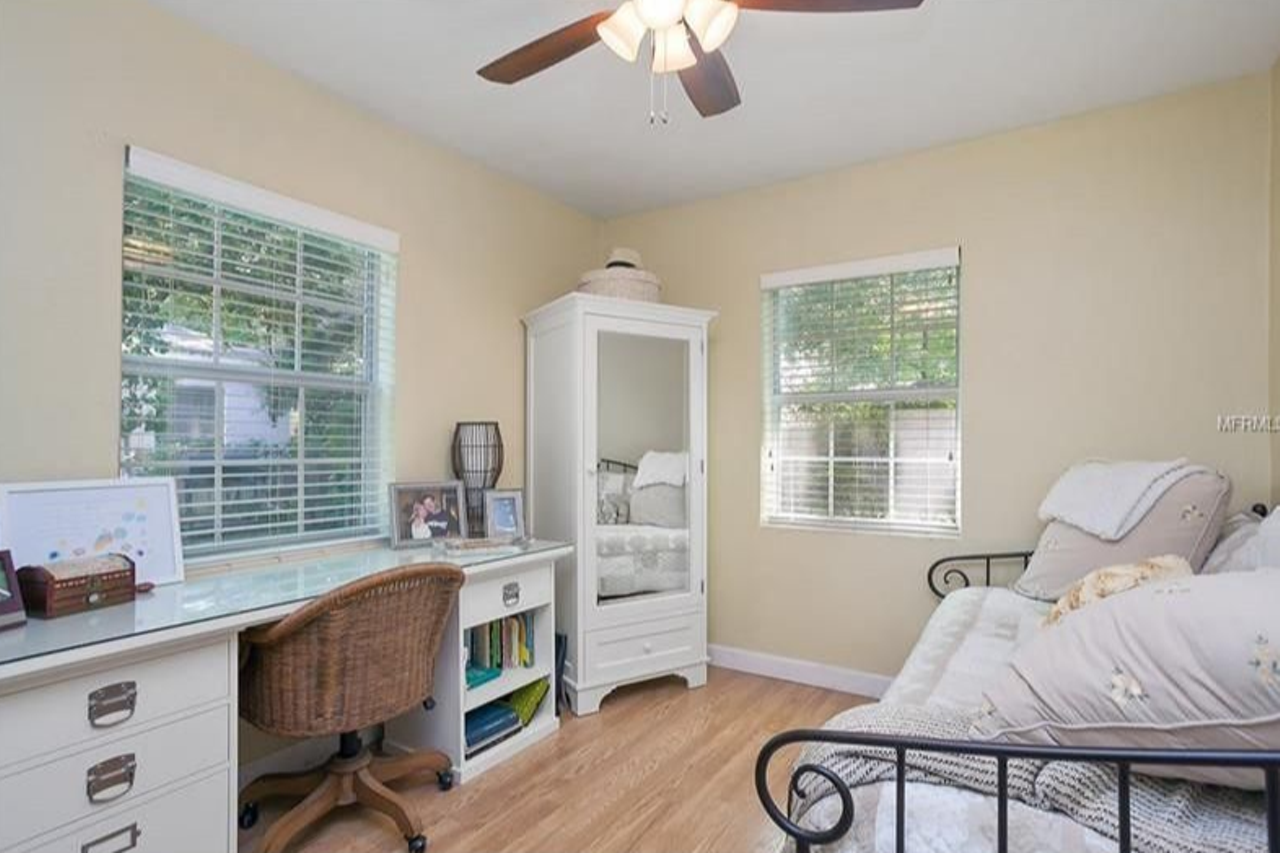 2214 Valencia Rd 
2 beds, 1 full bath, 859 sq ft, 7,825 sq ft lot
$229,000 
It's not hard for us to see this bright bedroom as the host of more than a few fun slumber parties.